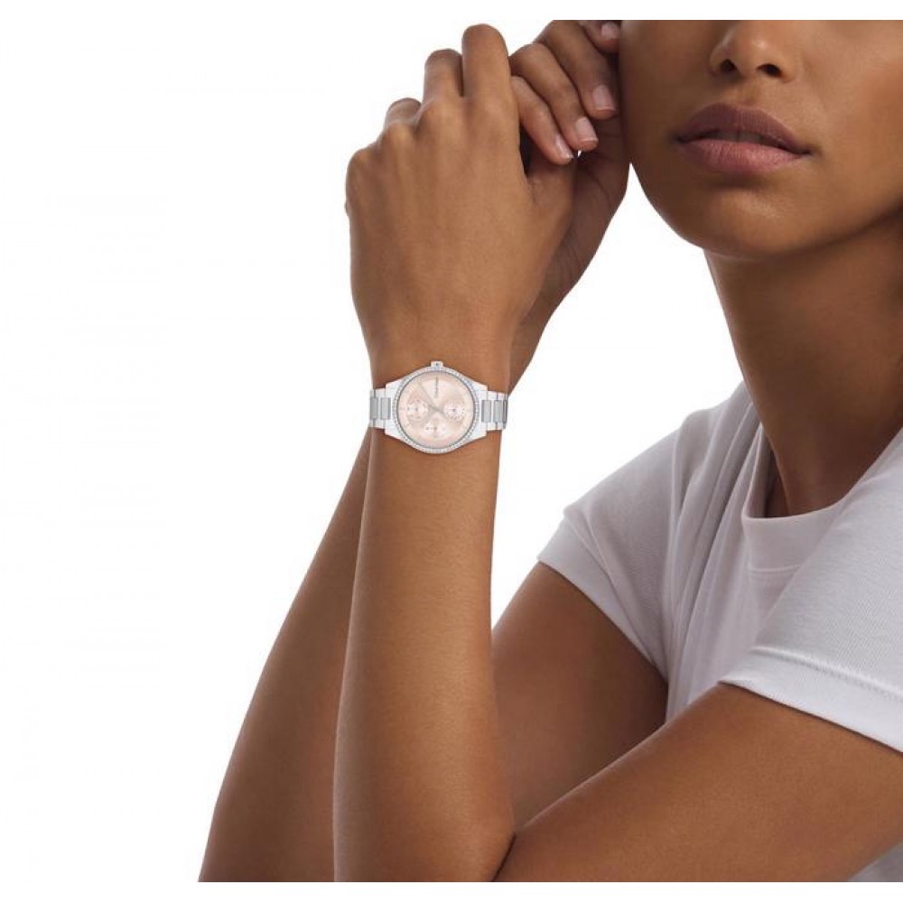 CALVIN KLEIN Ρολόι Spark Γυναικείο Aσημί Ανοξείδωτο Ατσάλι 25100007 