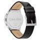 CALVIN KLEIN Ρολόι Infinite Multifunction Μαύρο Δερμάτινο Λουρί 25200379