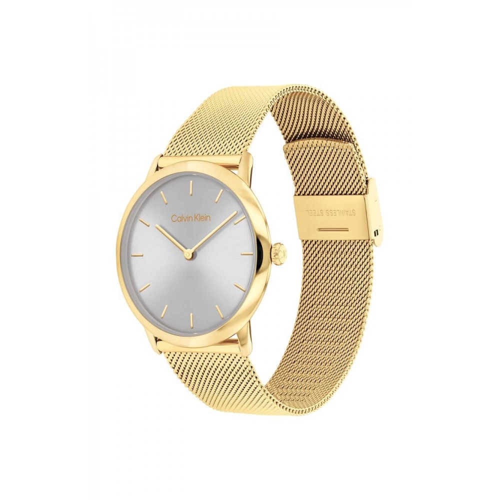 CALVIN KLEIN Ρολόι Exceptional Χρυσό Ανοξείδωτο Ατσάλι 25300003
