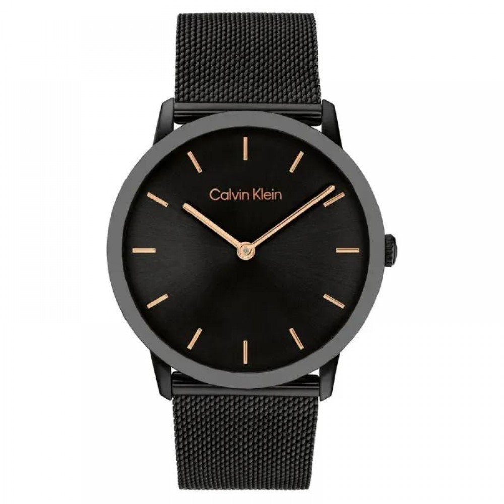 CALVIN KLEIN Ρολόι Exceptional Μαύρο Ανοξείδωτο Ατσάλι 25300002