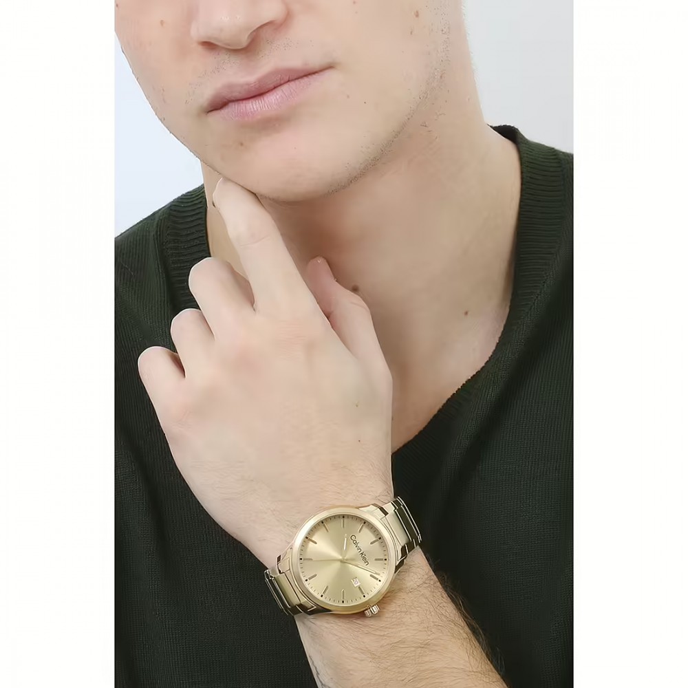 CALVIN KLEIN Ρολόι Define Χρυσό Ανοξείδωτο Ατσάλι 25200349