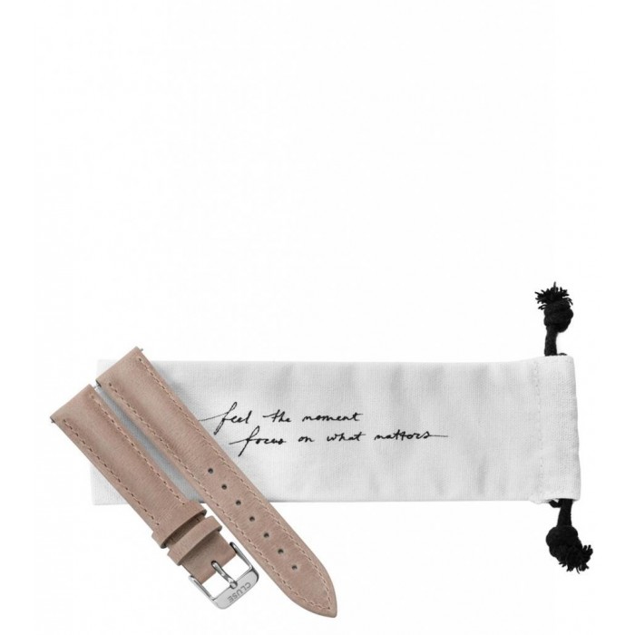 CLUSE Strap 16 mm Leather Black, Gold Colour CS12229 CLUSE Strap 16 mm Leather Black, Gold Colour CS12229
