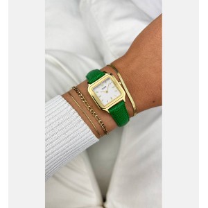 CLUSE Gracieuse Petite Green Leather Strap CW11803