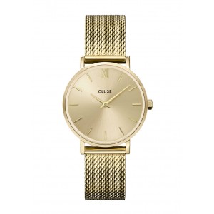 CLUSE Ρολόι Minuit Mesh Full Gold Colour CW10208