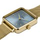CLUSE ΡΟΛΟΙ La Tétragone Mesh Stones Light Blue Gold Colour CW10310
