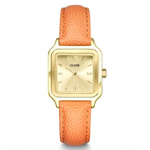 CLUSE Gracieuse Petite Watch Leather Apricot Lizard, Gold Colour CW11808