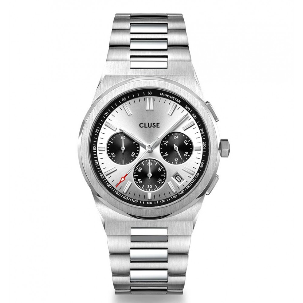 CLUSE Vigoureux Ανδρικό Ρολόι Ασημί Ανοιξείδωτο Ατσάλι μπρασελέ CW20807