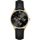 CLUSE Ρολόι Minuit Multifunction Μαύρο Δερμάτινο Λουρί CW10708