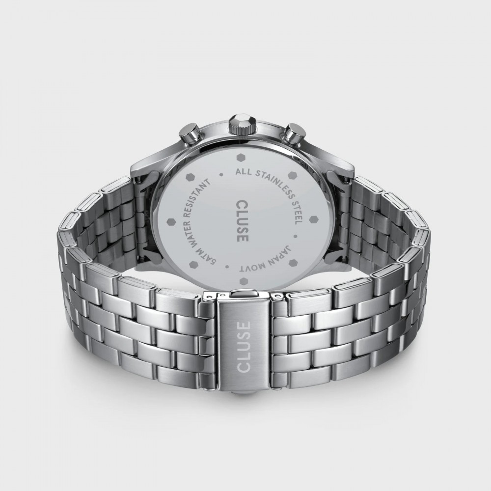 CLUSE Anthéor Multifunction Ανδρικό Ρολόι Ασημί Ανοιξείδωτο Ατσάλι μπρασελέ CW21008