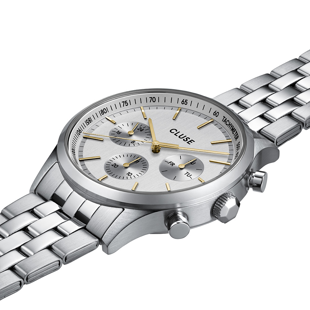 CLUSE Anthéor Multifunction Ανδρικό Ρολόι Ασημί Ανοιξείδωτο Ατσάλι μπρασελέ CW21010 CLUSE Anthéor Multifunction Ανδρικό Ρολόι Ασημί Ανοιξείδωτο Ατσάλι μπρασελέ CW21010