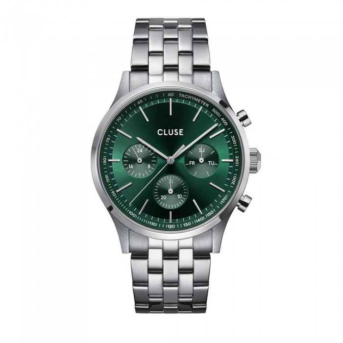 CLUSE Anthéor Multifunction Ανδρικό Ρολόι Ασημί Ανοιξείδωτο Ατσάλι μπρασελέ CW21002