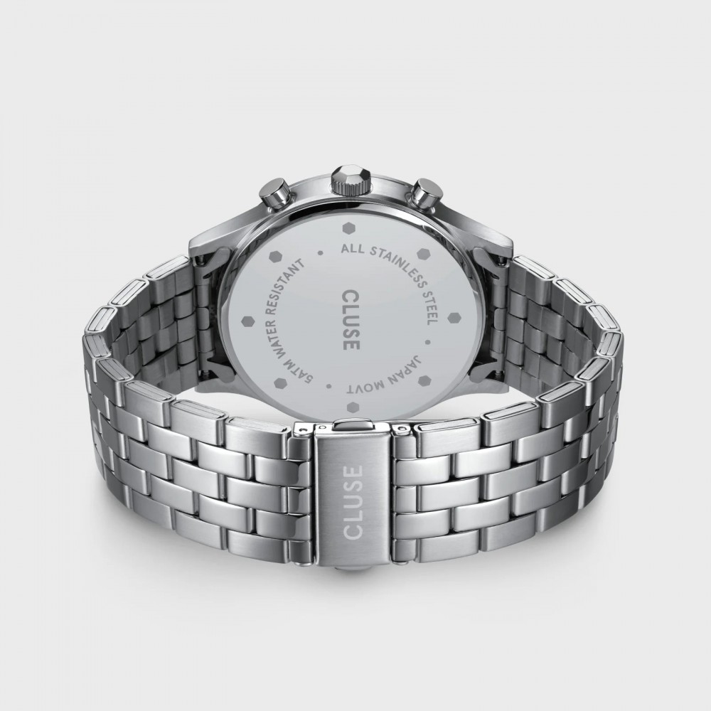 CLUSE Anthéor Multifunction Ανδρικό Ρολόι Ασημί Ανοιξείδωτο Ατσάλι μπρασελέ CW21003