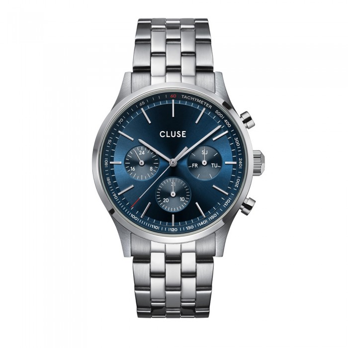 CLUSE Anthéor Multifunction Ανδρικό Ρολόι Ασημί Ανοιξείδωτο Ατσάλι μπρασελέ CW21003