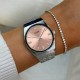 CLUSE Retro 70's Ρολόι Ασημί Ανοξείδωτο Ατσάλι CW35101