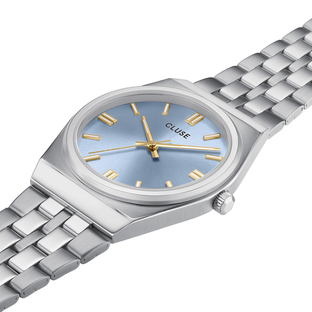 CLUSE Retro 70's Ρολόι Ασημί Ανοξείδωτο Ατσάλι CW35102 CLUSE Retro 70's Ρολόι Ασημί Ανοξείδωτο Ατσάλι CW35102