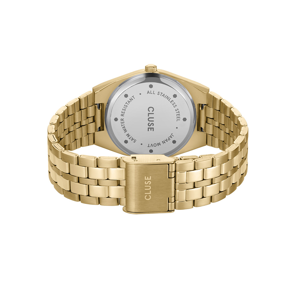 CLUSE Retro 70's Ρολόι Επιχρυσωμένο Ανοξείδωτο Ατσάλι CW35105