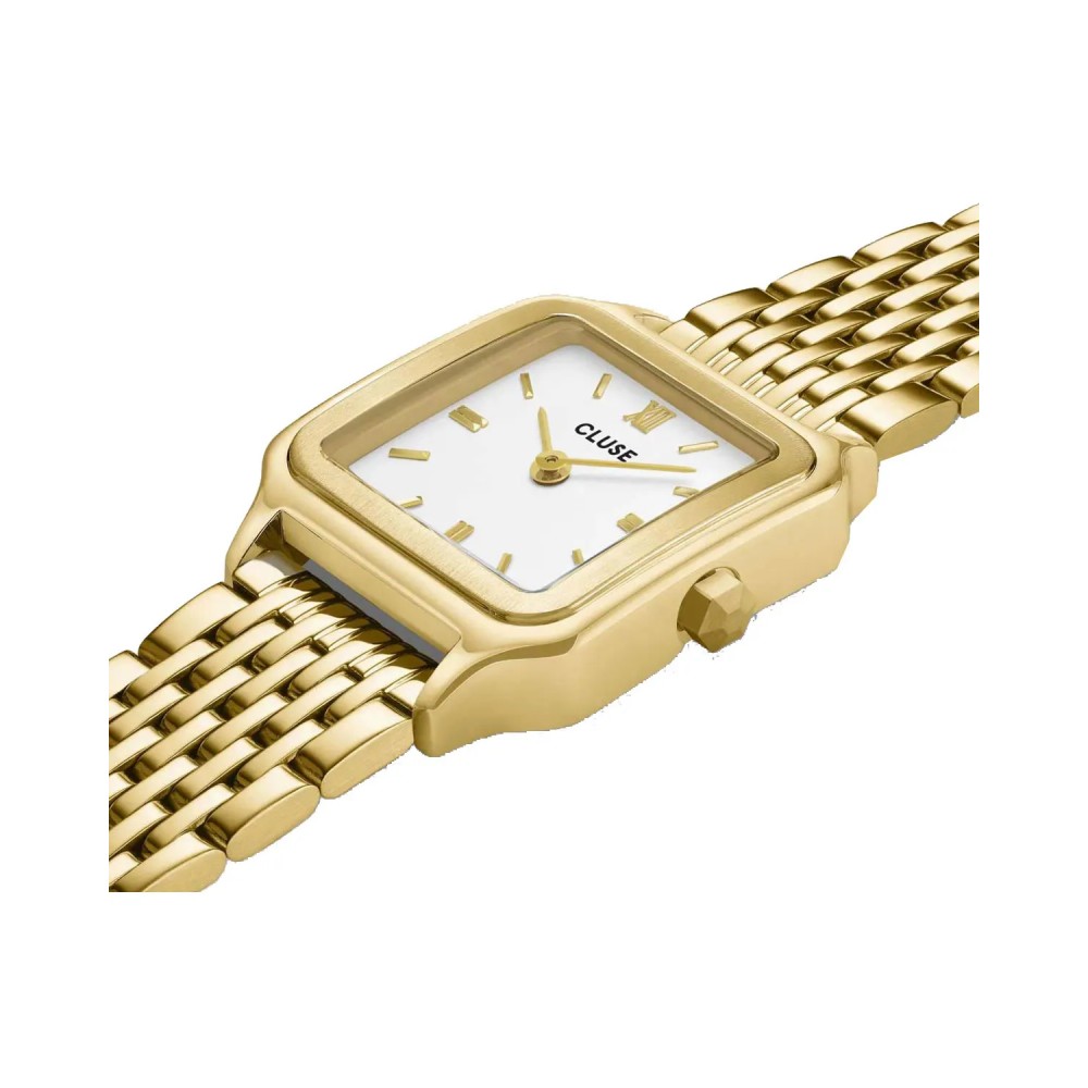 Cluse Gracieuse Petite Γυναικείο Ρολόι Επιχρυσωμένο Ανοξείδωτο ατσάλι μπασελέ Gift Box CG11804