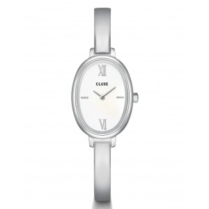 CLUSE L'Ovale Watch Steel, White, Silver Colour CW16102