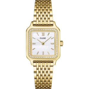 CLUSE Gracieuse Petite Pearls Women's Watch Gold Stainless Steel Bracelet CW11826