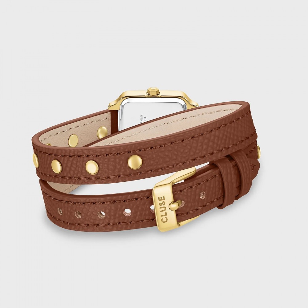 CLUSE Gracieuse Mini Petite Ρολόι Γυναικείο Διπλό Δερμάτινο λουράκι CW15507