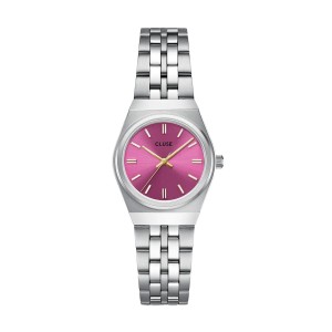 CLUSE Retro 70's Woman's Watch Silver Stainless Steel bracelet CW16303