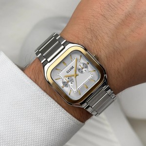 CLUSE Quadrus Multifunction Ανδρικό Ρολόι  Ανοιξείδωτο Ατσάλι μπρασελέ CW26201