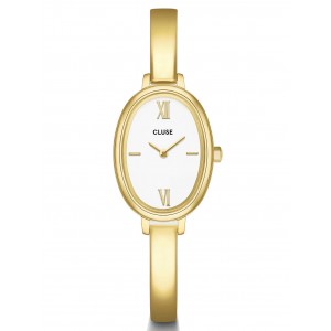 CLUSE L'Ovale Watch Steel, White, Gold Colour CW16101
