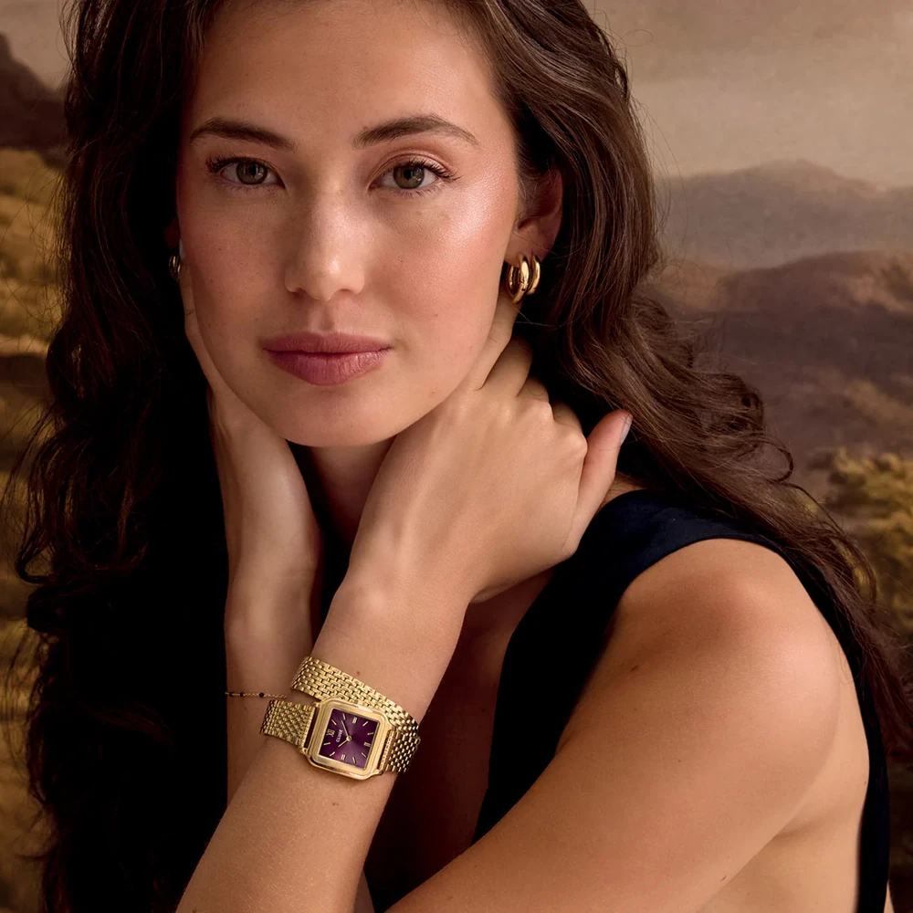 CLUSE Gracieuse Petite Ρολόι Γυναικείο Διπλό Επιχρυσωμένο Ανοξείδωτο Ατσάλι Μπρασελέ CW11910