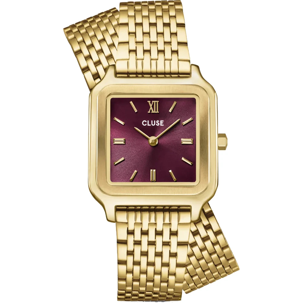 CLUSE Gracieuse Petite Ρολόι Γυναικείο Διπλό Επιχρυσωμένο Ανοξείδωτο Ατσάλι Μπρασελέ CW11910