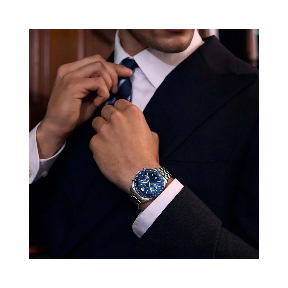 CLUSE Aravis Dual Time Ανδρικό Ρολόι  Ανοιξείδωτο Ατσάλι μπρασελέ CW25601