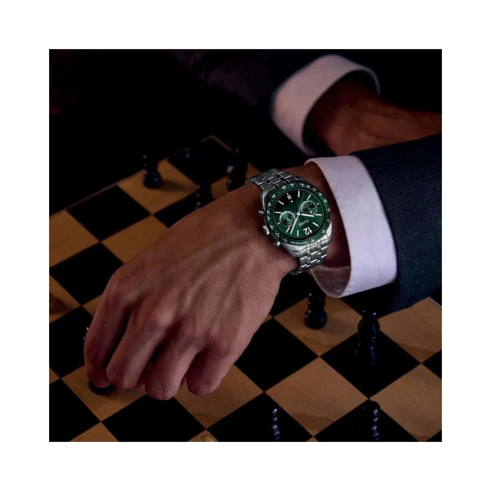 CLUSE Aravis Dual Time Ανδρικό Ρολόι  Ανοιξείδωτο Ατσάλι μπρασελέ CW25602