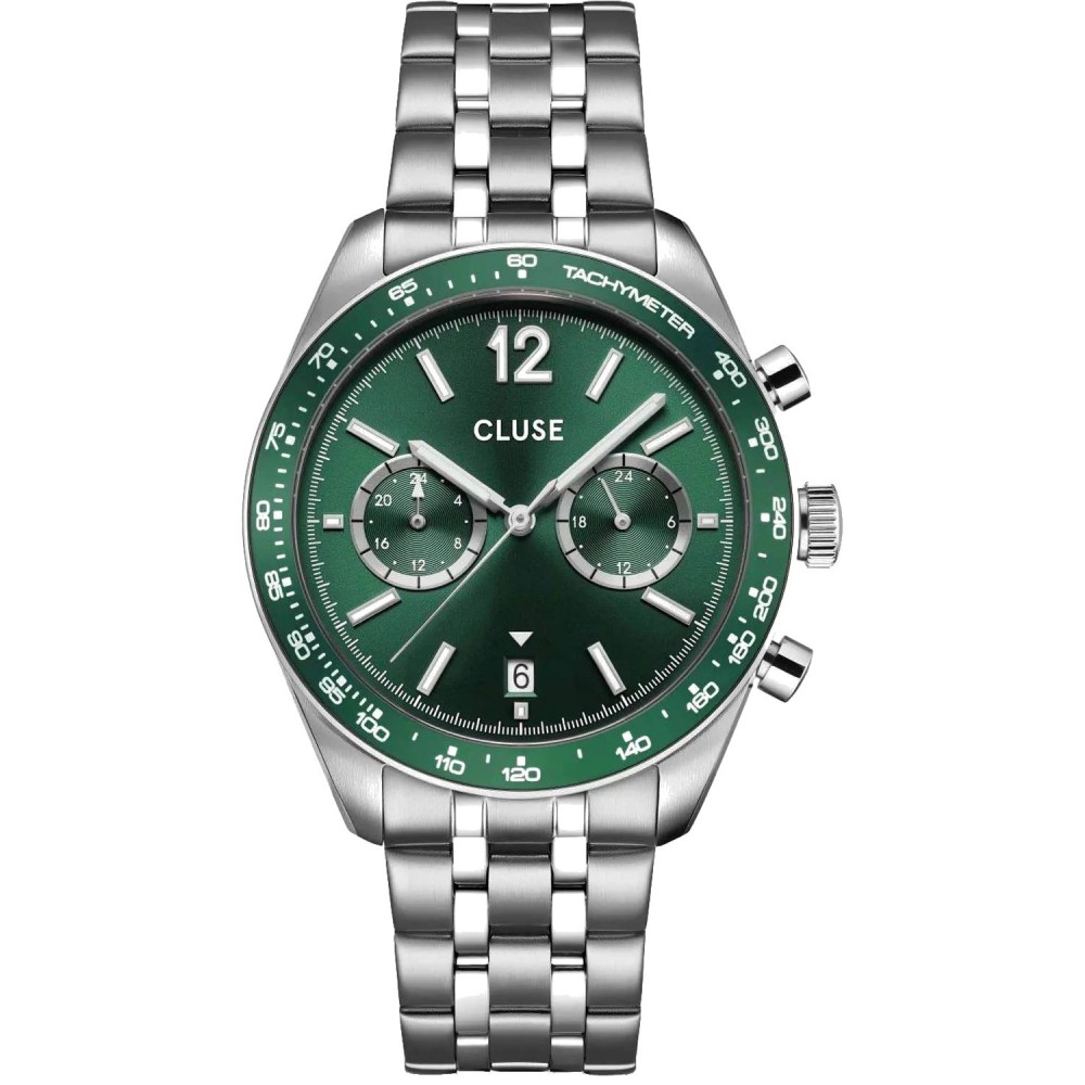 CLUSE Aravis Dual Time Ανδρικό Ρολόι  Ανοιξείδωτο Ατσάλι μπρασελέ CW25602