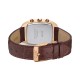 CLUSE Quartaut Chrono Ανδρικό Ρολόι Καφέ Δερμάτινο λουράκι CW52006