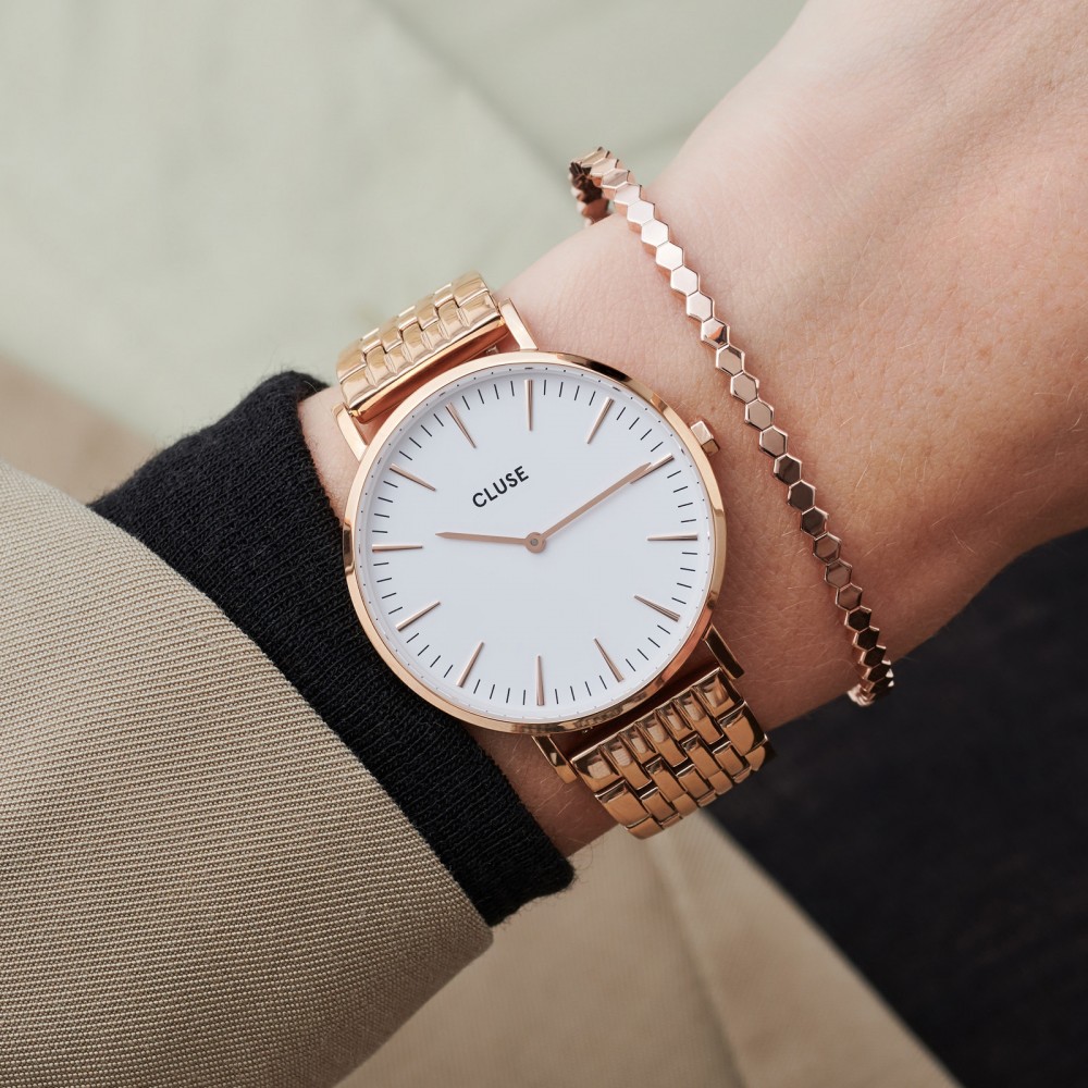 CLUSE La Bohème Multi-Link Rose Gold White/Rose Gold CW0101201024