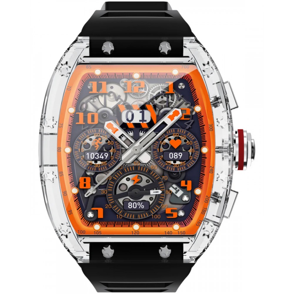 DAS.4 SmartWatch Μαύρο λουράκι σιλικόνης 203035011