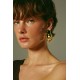 DESPERATE DESIGN ISABEL Earrings Gold Bronze Pearls Black Agate DESPERATE DESIGN ISABEL Earrings Gold Bronze Pearls Black Agate