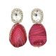 DESPERATE DESIGN DANTE Earrings Bronze Ruby Agate