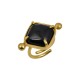 DESPERATE DESIGN ELIAN Ring Gold Bronze Black Agate