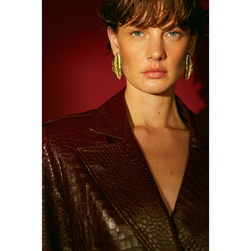 DESPERATE DESIGN Silvia Earrings Gold Bronze 