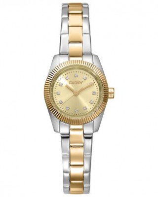 DKNY Mini Ρολόι Γυναικείο Δίχρωμο Ανοξείδωτο Μπρασελέ DK1L125M0045