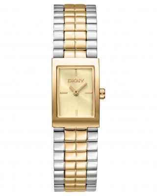 DKNY Signature Shape Ρολόι Γυναικείο Δίχρωμο Ανοξείδωτο Μπρασελέ DK1L172M0055