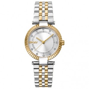 DKNY Essential Glitz Ρολόι Γυναικείο Δίχρωμο Ανοξείδωτο Μπρασελέ DK1L042M0065