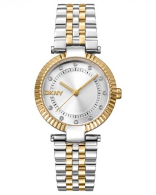 DKNY Essential Glitz Ρολόι Γυναικείο Δίχρωμο Ανοξείδωτο Μπρασελέ DK1L042M0065