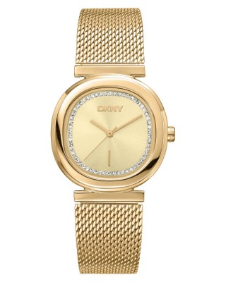 DKNY Evening Ρολόι Γυναικείο Χρυσό Ανοξείδωτο Μπρασελέ DK1L082M0035