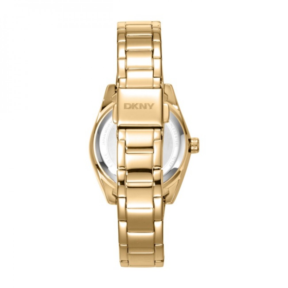 DKNY Evening Ρολόι Γυναικείο Χρυσό Ανοξείδωτο Μπρασελέ DK1L107M0055