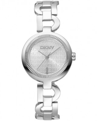 DKNY Open Link Ρολόι Γυναικείο Ασημί Ανοξείδωτο Μπρασελέ DK1L162M0015