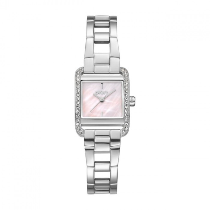 DKNY Mini Set Ρολόι με Βραχιόλι Ασημί Ανοξείδωτο Μπρασελέ DK1L143M0025