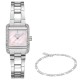 DKNY Mini Set Ρολόι με Βραχιόλι Ασημί Ανοξείδωτο Μπρασελέ DK1L143M0025 DKNY Mini Set Ρολόι με Βραχιόλι Ασημί Ανοξείδωτο Μπρασελέ DK1L143M0025