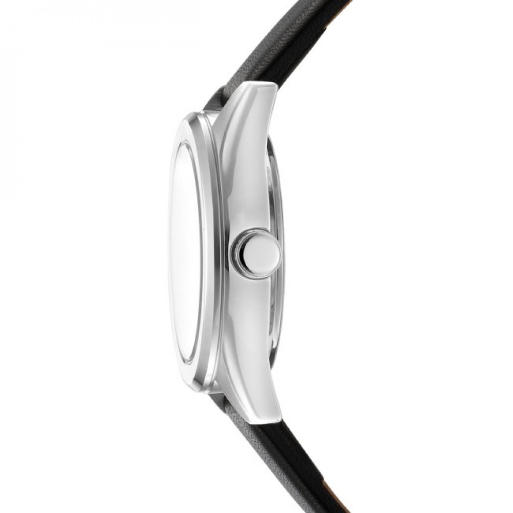 DKNY Logo Set Ρολόι με Βραχιόλι Μαύρο Δερμάτινο Λουρί DK1L145L0015
