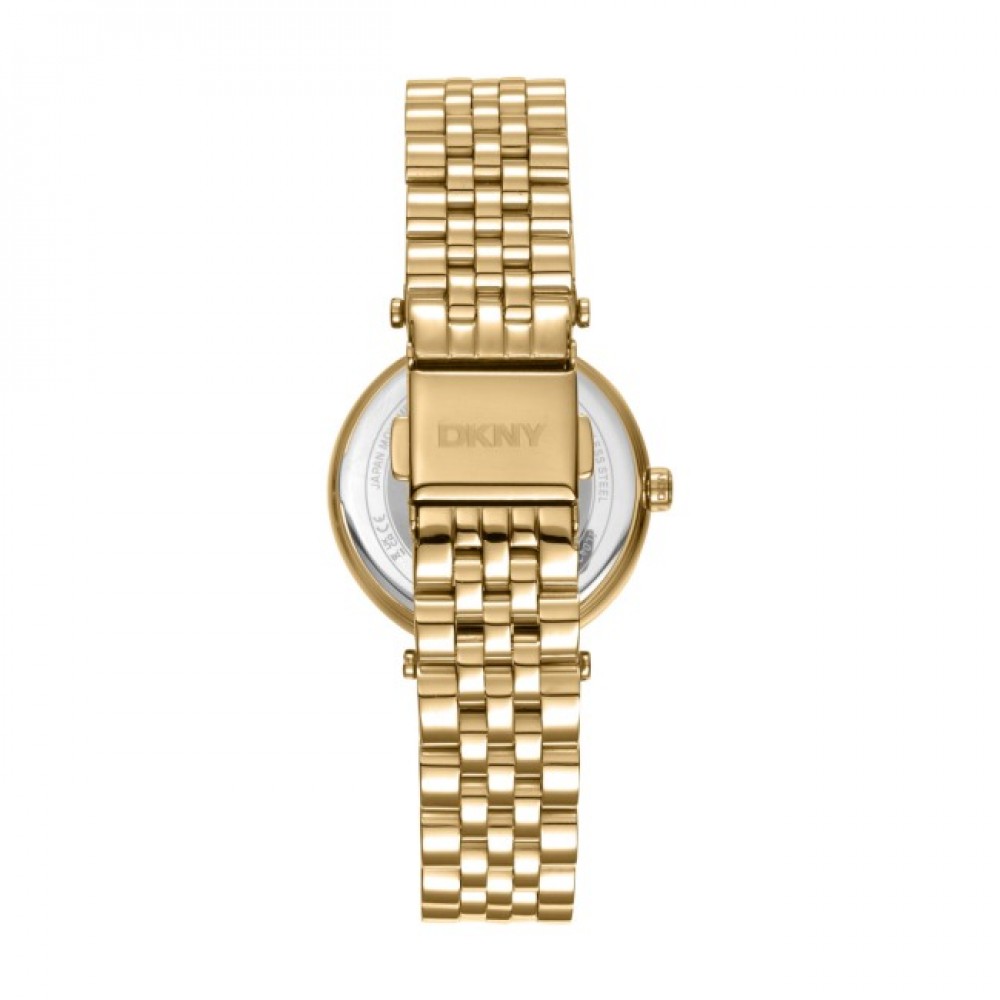 DKNY Essential Glitz Ρολόι Γυναικείο Χρυσό Ανοξείδωτο Μπρασελέ DK1L042M0105